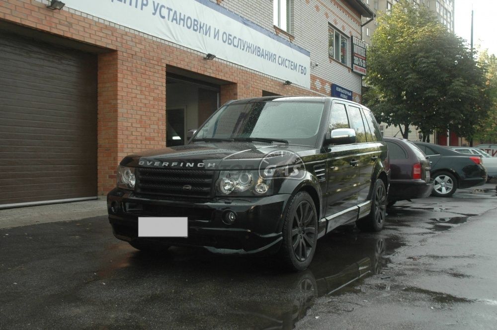 ГБО на Range Rover Supercharged Overfinch