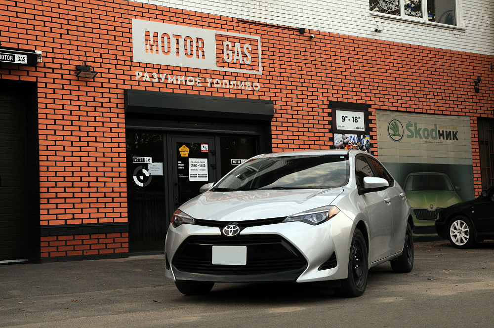 ГБО на Toyota Corolla 1.8 2017 (USA)
